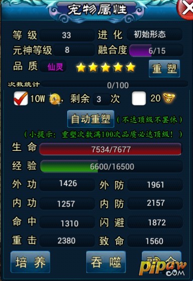 宠物培养